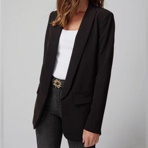 White House Black Market (WHBM) Relaxed Blazer Blazigan Size 8 in Black
